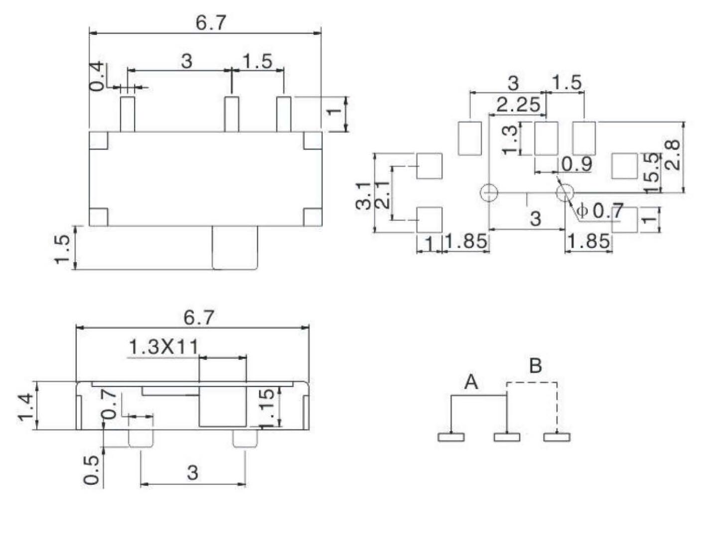 MSK-01H撥動開關(guān)