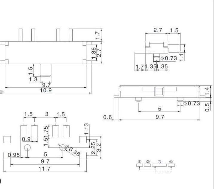 MSK-02D撥動開關