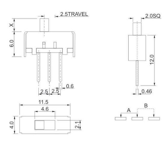 SS-12E17(1p1t)撥動開關